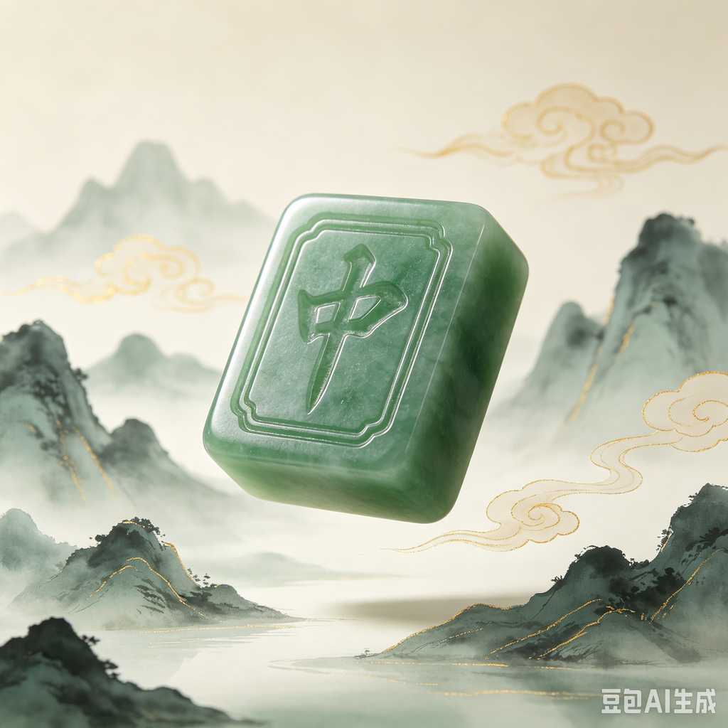 vivid color print mahjong set